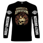 Harley Davidson, 12, men's long sleeve t-shirt, 100% cotton, S to 5XL